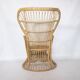 1970s design rattan armchair "Peacock Throne" by Rohe Noordwolde