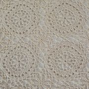 Vintage beige crochet bedspread
