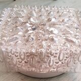 Applique vintage metal et verre made in spain