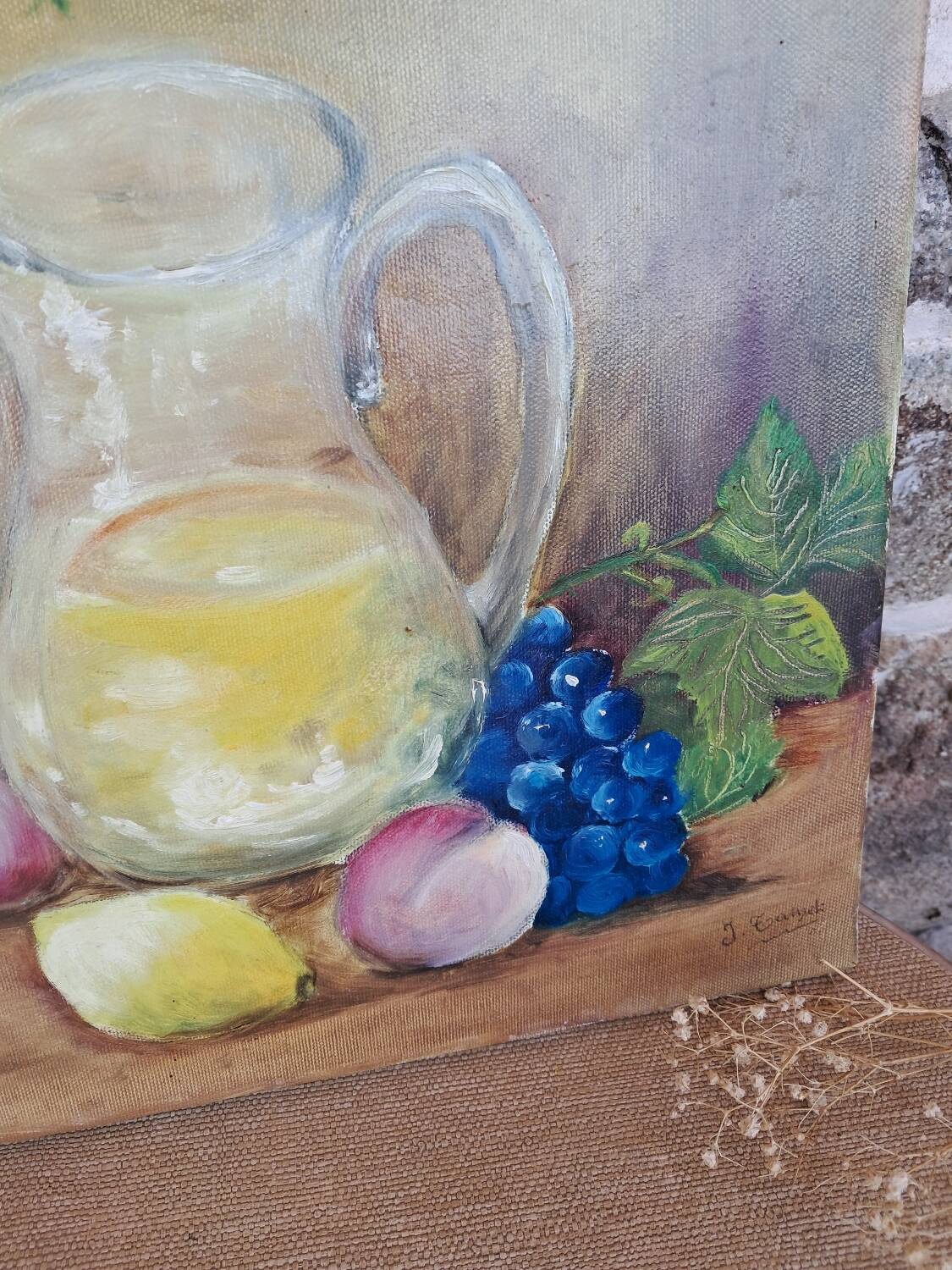 Tableau nature morte toile