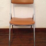 Set of 5 folding chairs 1970 Souvignet