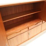 Large vintage teak highboard made in the 60s