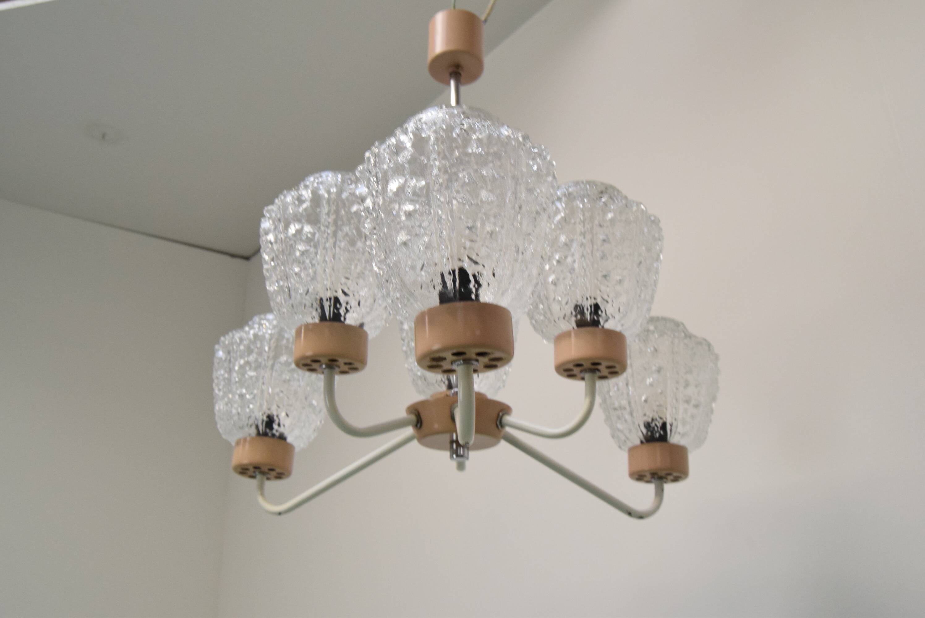 Mid-century Chandelier by Jilové u Děčína, 1970's.