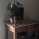 Pair of vintage candlesticks in solid brass and lucite