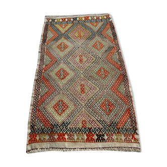 Vintage Turkish Kilim Rug , 85 x 46 Cm