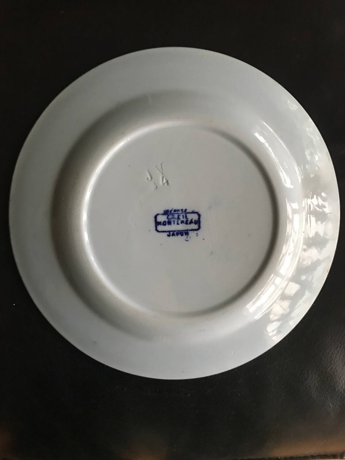 “Japan” earthenware dessert plate from Creil and Montereau