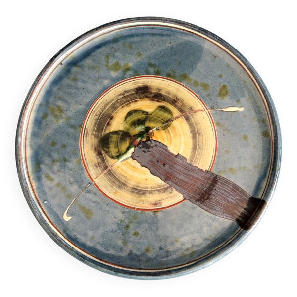 Plat en céramique émaillé
