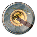 Plat en céramique émaillé