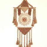 Braided macramé wall decor, 70s