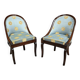 Pair of Mahogany Gondola Chairs, Restoration period – Part 1 of the 19th century