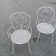 Antique garden furniture in full metal iron