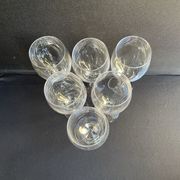 Red wine glasses