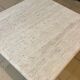 Table basse en travertin de P. A. Giusti et E. Di Rosa pour Up&Up, Italie