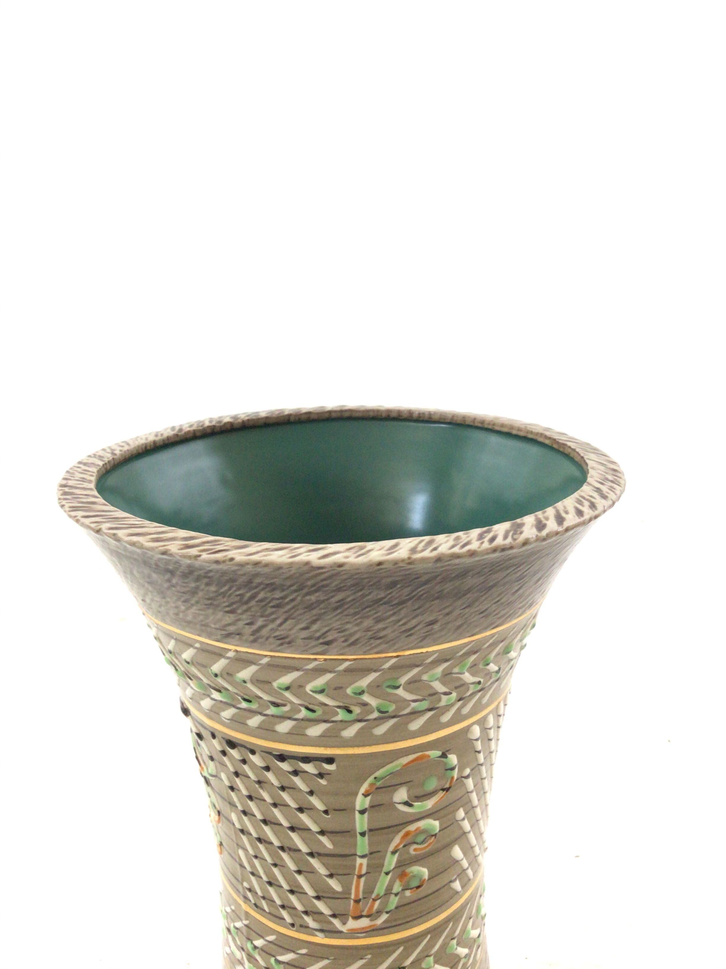 Art deco sandstone vase