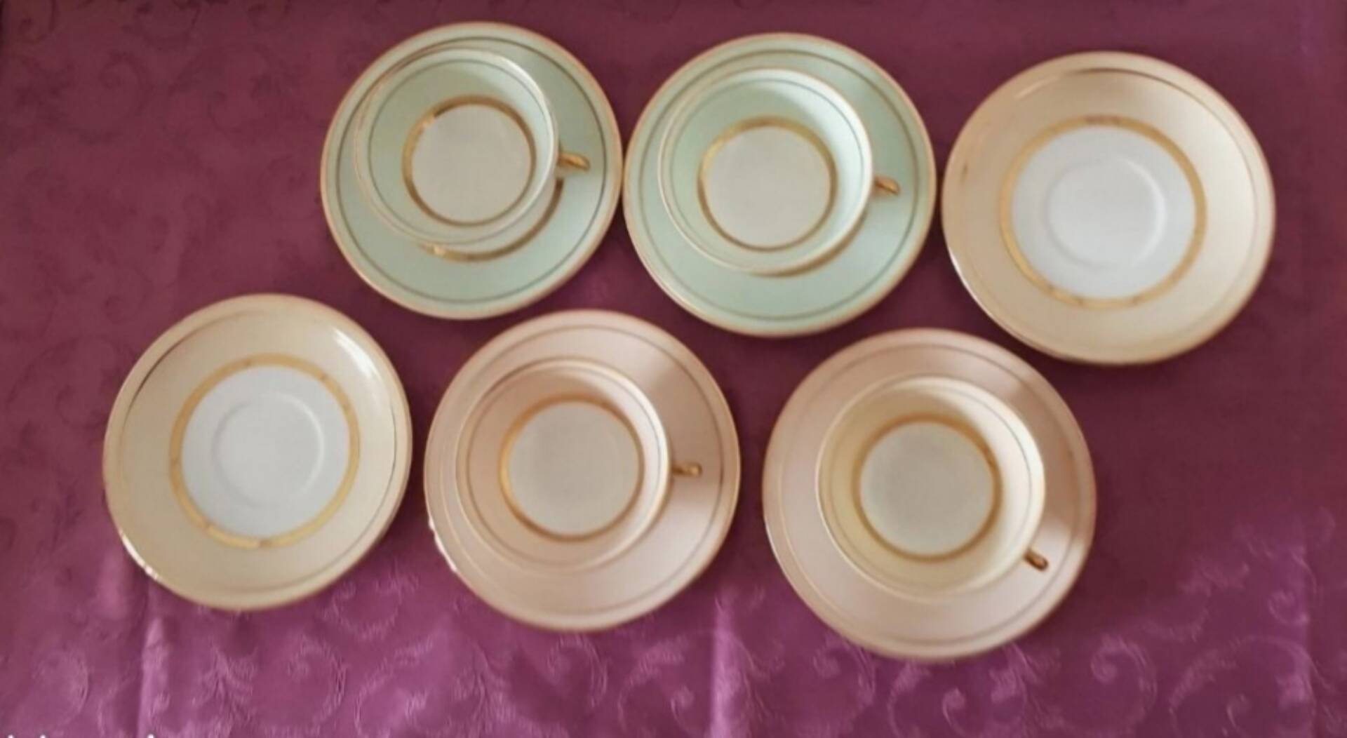 Set of 4 coffee cups from Manufacture Charles Ahrenfeldt