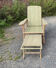 Vintage wicker rattan lounge chair