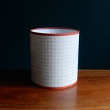 Nepalese paper cylindrical lampshade