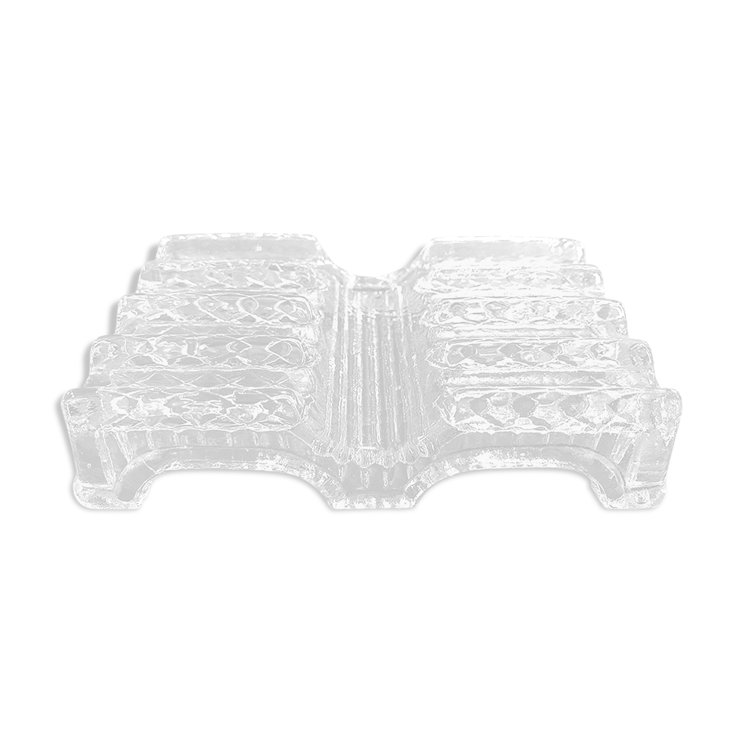 glass feather holder