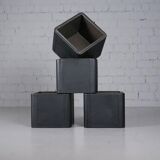 Mid-century leather planter by De Sede
