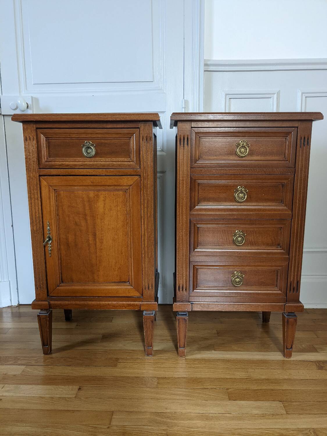 Louis XVI chiffonier and small furniture set