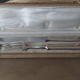 Art Deco silver leg meat serving box