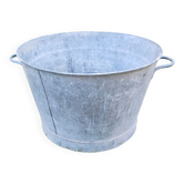 Old round zinc basin