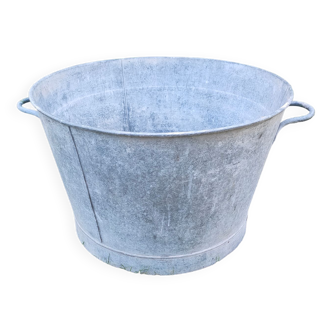 Bassine ancienne  ronde en zinc