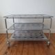 Niels Gammelgaard vintage metal trolley, rolling cart
