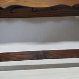 Antique Wall Shelf with Vintage Hooks