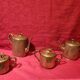 WMF 4-piece silver-plated coffee set with Asian bamboo decor from the attic