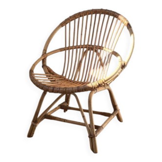 Rattan armchair