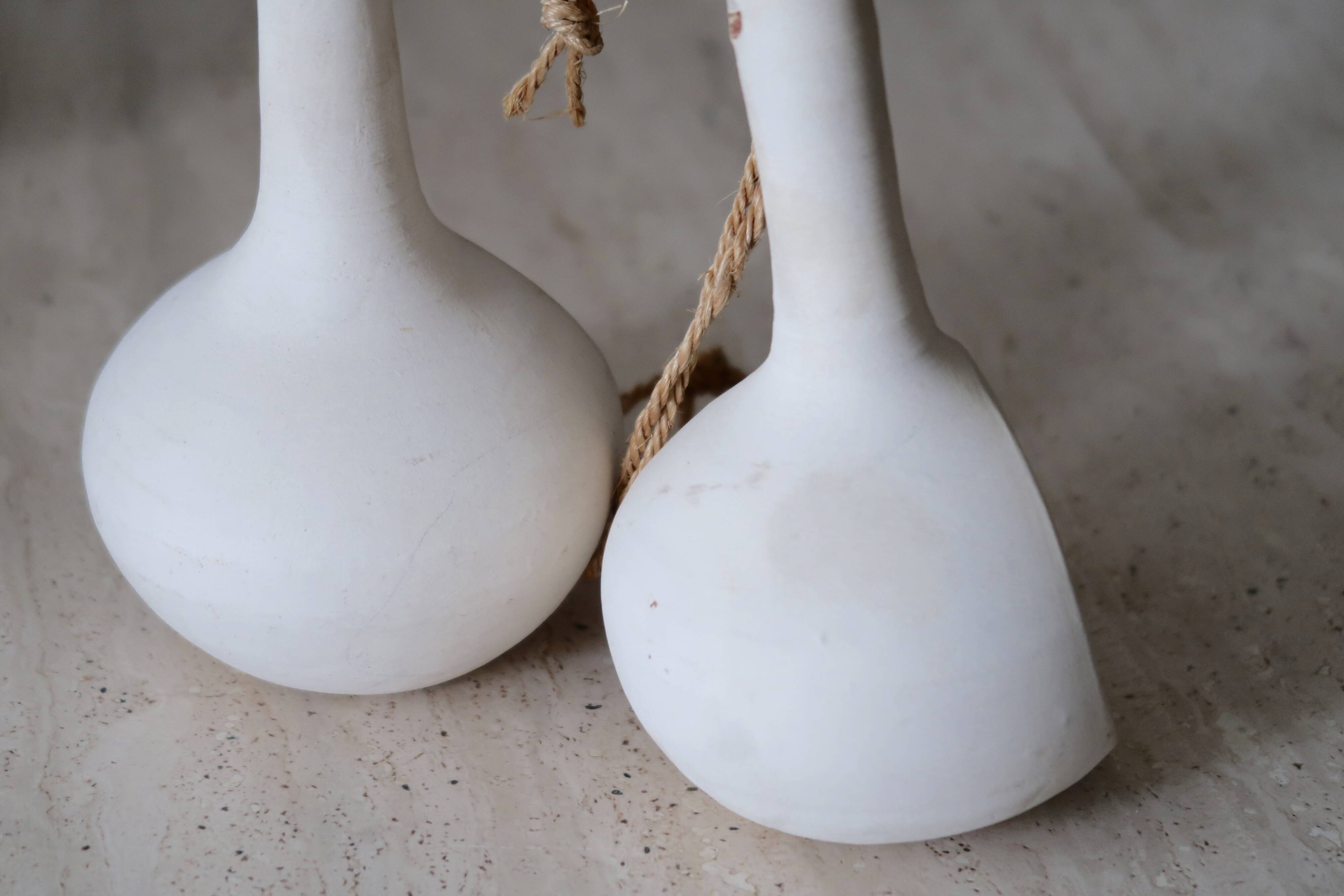 Ceramic pendant lamps by Jacques Lignier, Vallauris, 60s