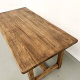 Small old farmhouse table with square legs