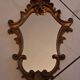 Baroque style mirror gilded wood glass vintage decoration