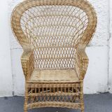 Armchair rotin braided