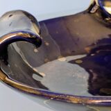 Tripod Ashtray Dish in Ceramic - Alcy Paris - Lustrous Enamel and Gold