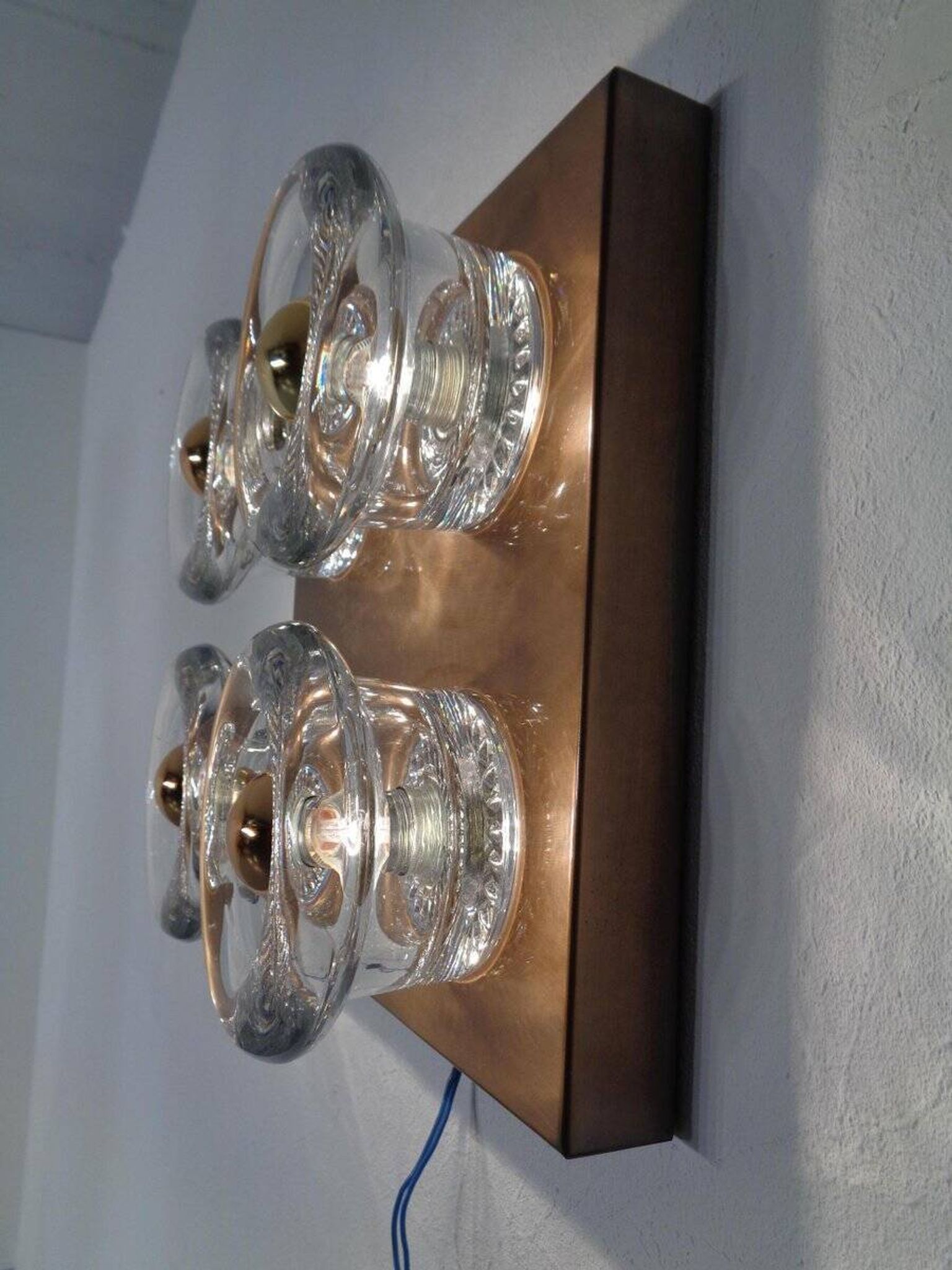 Copper and Glass Sconce from Cosack, Germany, 1960s