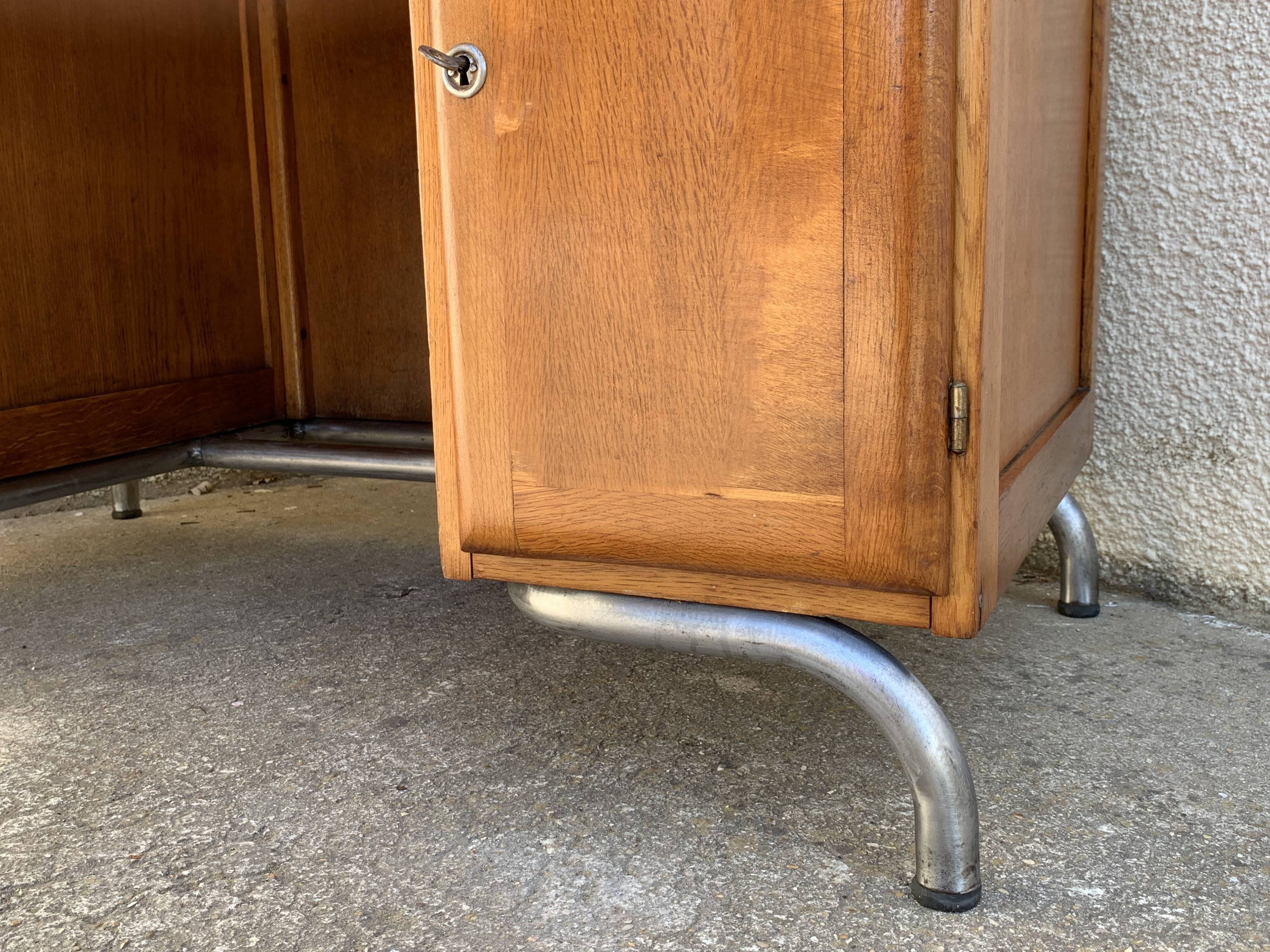 Office schoolmaster 1950 solid oak