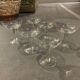 6 crystal champagne glasses