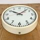 Vintage Beige School Wall Clock from Van Doorn, 1960s