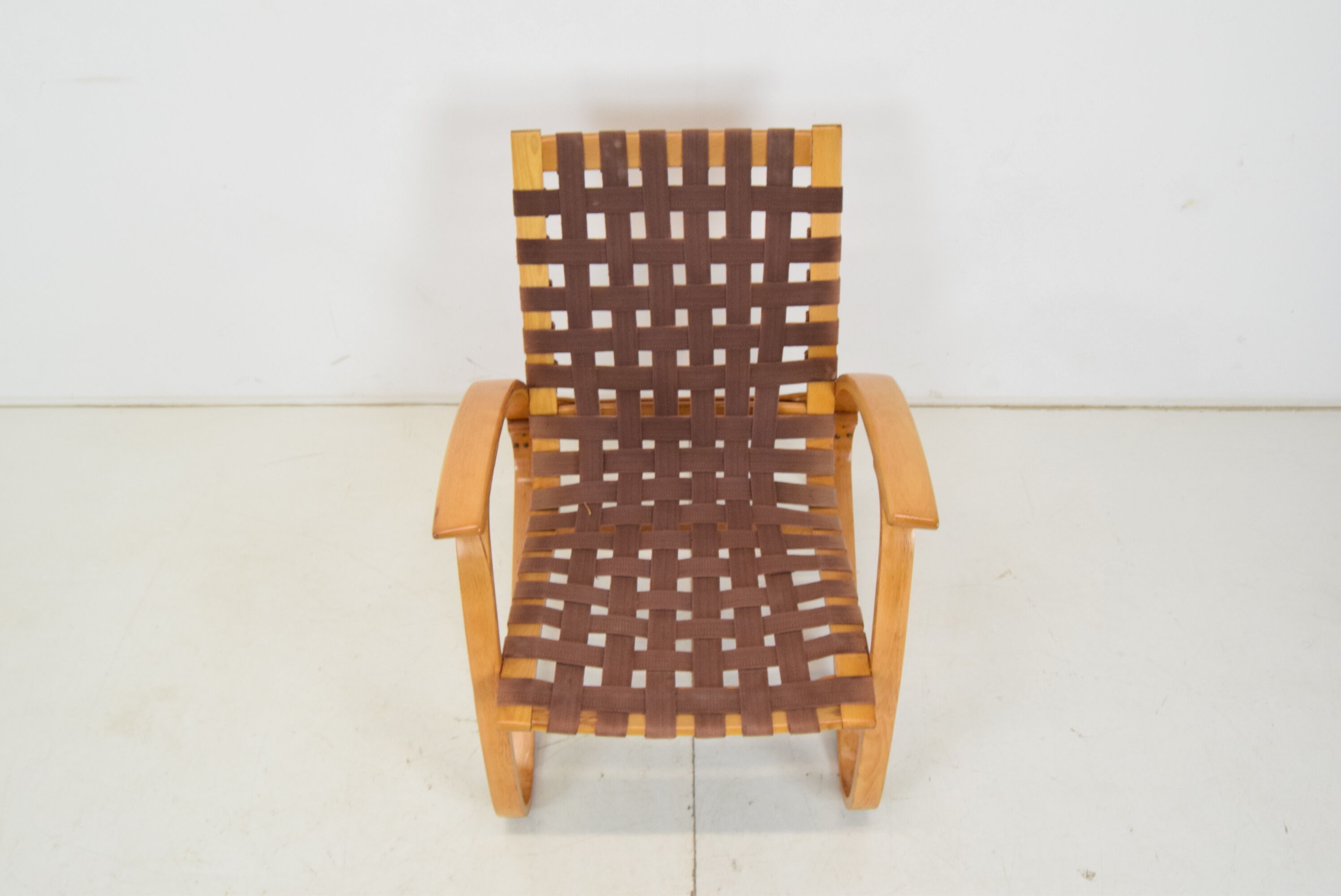 Bent Beechwood Armchair,Design Jan Vaněk,1930's.