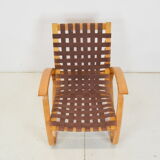 Fauteuil en bois de hêtre courbé, design Jan Vaněk, années 1930.