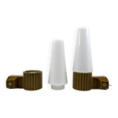 Ifö ceramic/opal glass wall lights • ref 6020 • Hans-Agne Jakobsson