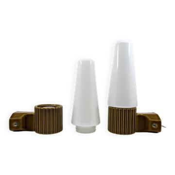 Ifö ceramic/opal glass wall lights • ref 6020 • Hans-Agne Jakobsson