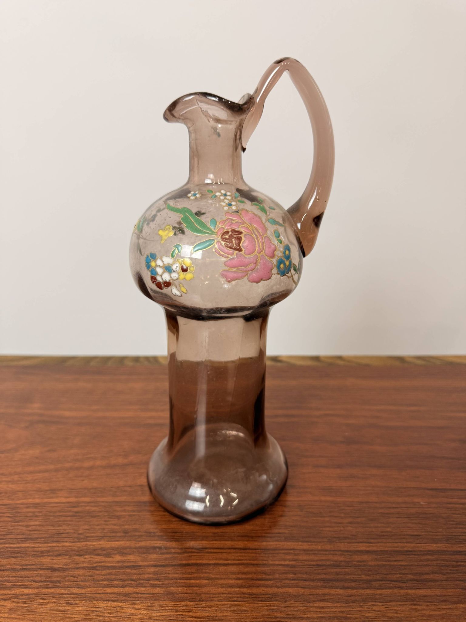 Old Legras jug – Enamelled glass – Art Nouveau