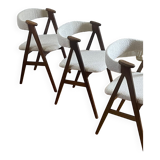 Vintage Danish teak chairs by Kai Kristiansen