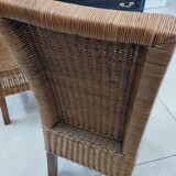 Pair of wicker chairs