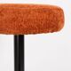 Vintage dark orange stool, Germany, 1960s