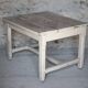 Antique wooden table, wheeled side table, kitchen table, interior decoration
