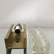 Scandinavian Midcentury wall light in Crystal and Brass